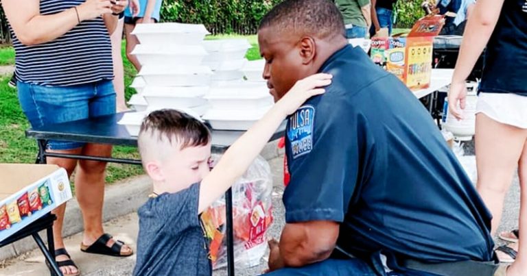 7-Year-Old Boy Asks to Pray for Local Police Officers during Hard Times