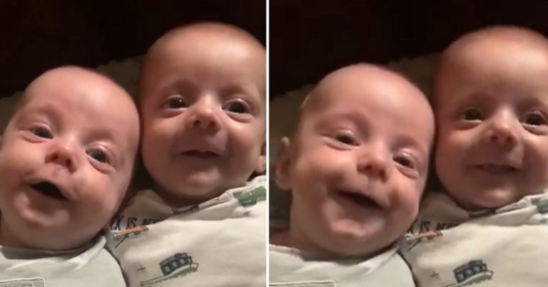 Infant Twins Have The Cutest Reaction When Mom Sings A Hymn
