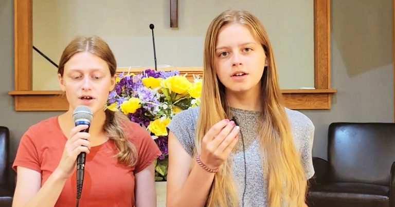 Two Sisters Perform Beautiful Rendition of ‘How Great Thou Art’ in Church
