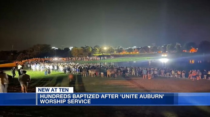 Hundreds Surrender to Jesus at Auburn University after Worship Service
