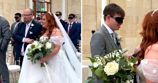 She Lost Her Sight at 17. When She Walks Aisle, She Asks Wedding Guests to Wear Blindfolds