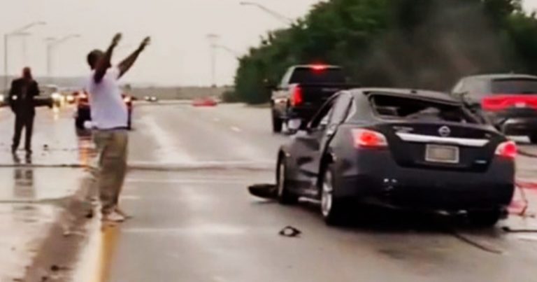 Man in Horrible Car Accident Walks away Shouting ‘Thank You Jesus!’