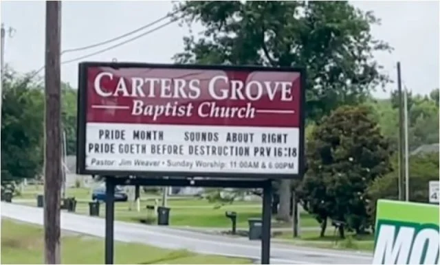 Alabama Church Sign Sparks Outrage, Critics Say It’s ‘Offensive’